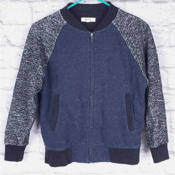 Excellent Condition!! 💙Madewell Varsity Bomber Jacket - Picture 1 of 13